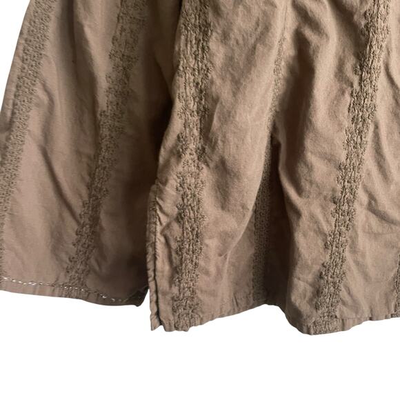Cappagollo Women Top M Brown Cotton Beaded Boho Hippie Retro Whimsigoth Fairy - Picture 4 of 12